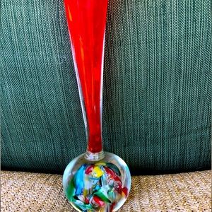 Ardalt Japan Lenwile Red paperweight, bud vase